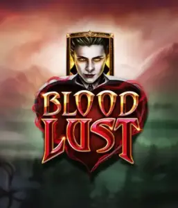 A dark and seductive view of the Blood Lust slot by ELK Studios, featuring gothic vampire symbols and a haunting castle backdrop. Highlighted in this image is the slot's enthralling atmosphere, enhanced by its distinctive features, attractive for those drawn to dark, supernatural themes.